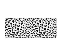 Meymuise Desk Mats, Dalmatian Dog Print Black Spot | 31.5x11.8 in Extended Large Mouse Pad with Stitched Edges, Anti-Slip Rubber Base Computer Keyboard Protector for Home Officet