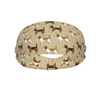 Meymuise Fashion Headband, Cartoon Cute Clever Beagle Pet Animal | Soft Moisture Wicking Sweatband for Women & Men, Lightweight Wide Breathable Bandanas for Workout Sports Yoga Gym