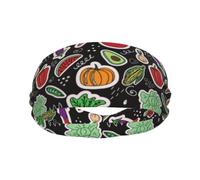 Meymuise Fashion Headband, Cartoon Vegetables Fruits | Soft Moisture Wicking Sweatband for Women & Men, Lightweight Wide Breathable Bandanas for Workout Sports Yoga Gym