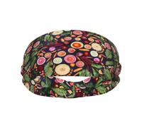 Meymuise Fashion Headband, Vegan Live Fruits Vegetables Print | Soft Moisture Wicking Sweatband for Women & Men, Lightweight Wide Breathable Bandanas for Workout Sports Yoga Gym