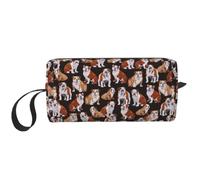 Meymuise Makeup Bag, English Bulldog | Compact Multi-Purpose Zippered Padded Travel Pouch with Handle, Storage Organizer for Tech Accessories, Trip Work & Daily Use