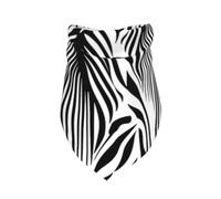 Meymuise Pet Bandana, Abstract Animal Zebra Print | Breathable Scarf Fashion Neckerchief Soft Triangle Bib for Dogs and Cats, Gifts Wear Holiday Parties Daily Grooming