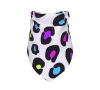 Meymuise Pet Bandana, Colorful Pink Purple Blue Neon Green Leopard