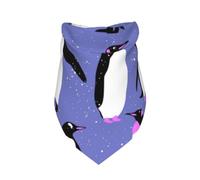 Meymuise Pet Bandana, Cute Penguin Purple