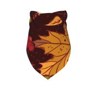 Meymuise Pet Bandana, Fall Autumn Leaves Acorn Berries Printed
