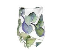 Meymuise Pet Bandana, Green Eucalyptus Leaves Printed