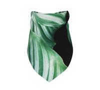 Meymuise Pet Bandana, Green Tropical Plant Leaves Printed