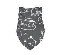 Meymuise Pet Bandana, Handwritten Science Drawing Printed | Breathable Scarf Fashion Neckerchief Soft Triangle Bib for Dogs and Cats, Gifts Wear Holiday Parties Daily Grooming