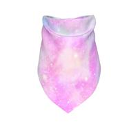Meymuise Pet Bandana, Marbled Galaxy Pink Purple
