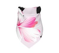 Meymuise Pet Bandana, Tropical Hibiscus Flowers With Black Leaves