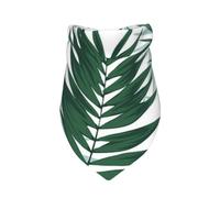 Meymuise Pet Bandana, Tropical Jungle, Seamless Pattern With Palm Leaves