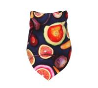 Meymuise Pet Bandana, Vegan Live Fruits Vegetables Print | Breathable Scarf Fashion Neckerchief Soft Triangle Bib for Dogs and Cats, Gifts Wear Holiday Parties Daily Grooming