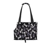 Meymuise Pet Carrier, Dog Puppy Paws | Collapsible Dog Tote Bag, Soft Sided Cat Crate Purse with Side Window, Portable Puppy Travel Handbag for Outdoor Walking