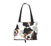 Meymuise Pet Carrier, Paws Bernese Mountain Dog | Collapsible Dog Tote Bag, Soft Sided Cat Crate Purse with Side Window, Portable Puppy Travel Handbag for Outdoor Walking