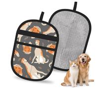Meymuise Pet Hair Remover, Cute Afghan Hound | Pet Cleaning Gloves, Washable Reusable Anti Slip Magic Brush Carpet Car Seats Clothing Kitchen For Dog Cat