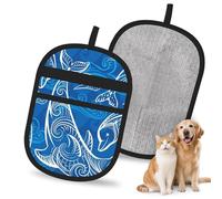 Meymuise Pet Hair Remover, Magical Dolphin | Pet Cleaning Gloves, Washable Reusable Anti Slip Magic Brush Carpet Car Seats Clothing Kitchen For Dog Cat
