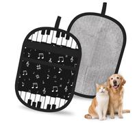Meymuise Pet Hair Remover, Music Note Piano | Pet Cleaning Gloves, Washable Reusable Anti Slip Magic Brush Carpet Car Seats Clothing Kitchen For Dog Cat