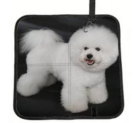 Meymuise Seat Cushions, Bichon Frise White Dogs Pets Dogs Bichon Frise | Camping Mat Portable Foldable Seat Pads Heat Insulated Compact Walking Pad Outdoor Cushion for Garden Outdoors Travel Park
