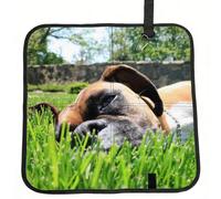 Meymuise Seat Cushions, Boxer Dogs Green Grass Pets Lawn Dogs | Camping Mat Portable Foldable Seat Pads Heat Insulated Compact Walking Pad Outdoor Cushion for Garden Outdoors Travel Park