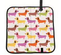 Meymuise Seat Cushions, Dachshund Sausage Dogs Cute Dog | Camping Mat Portable Foldable Seat Pads Heat Insulated Compact Walking Pad Outdoor Cushion for Garden Outdoors Travel Park