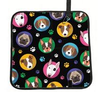 Meymuise Seat Cushions, Dogs And Paws | Camping Mat Portable Foldable Seat Pads Heat Insulated Compact Walking Pad Outdoor Cushion for Garden Outdoors Travel Park
