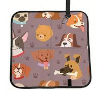 Meymuise Seat Cushions, Dogs Patterns | Camping Mat Portable Foldable Seat Pads Heat Insulated Compact Walking Pad Outdoor Cushion for Garden Outdoors Travel Park