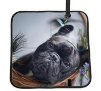 Meymuise Seat Cushions, French BullDogs Mall Black Dogs Pets | Camping Mat Portable Foldable Seat Pads Heat Insulated Compact Walking Pad Outdoor Cushion for Garden Outdoors Travel Park