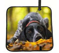 Meymuise Seat Cushions, German Shorthaired Pointer Autumn Pets Dogs | Camping Mat Portable Foldable Seat Pads Heat Insulated Compact Walking Pad Outdoor Cushion for Garden Outdoors Travel Park