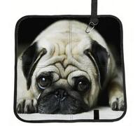 Meymuise Seat Cushions, Pug Sad Dogs Pets | Camping Mat Portable Foldable Seat Pads Heat Insulated Compact Walking Pad Outdoor Cushion for Garden Outdoors Travel Park