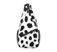 Meymuise Sling Bag, Dalmatian Dog Pattern 1 | Crossbody Backpack with Reversible Shoulder Strap for Men and Women, Outdoors Travel Hiking Climbing Biking