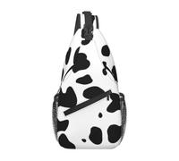 Meymuise Sling Bag, Dalmatian Dog Print Black Spot 1 | Crossbody Backpack with Reversible Shoulder Strap for Men and Women, Outdoors Travel Hiking Climbing Biking