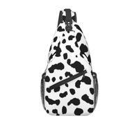 Meymuise Sling Bag, Dalmatian Dog Print Black Spot | Crossbody Backpack with Reversible Shoulder Strap for Men and Women, Outdoors Travel Hiking Climbing Biking