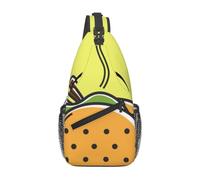 Meymuise Sling Bag, Taco Mexican Food | Crossbody Backpack with Reversible Shoulder Strap for Men and Women, Outdoors Travel Hiking Climbing Biking