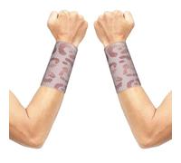 Meymuise Sweat Wristbands, Leopard Print Cheetah Rose Gold | 2 PCS Elastic Compression Sweatbands Moisture Wicking Soft Breathable Wrist Support Arm Bands for Gym Sports Exercise