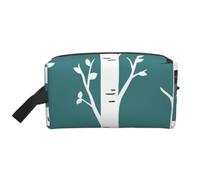Meymuise Toiletry Bag, Fox with Birch Trees | Padded Large Makeup Bags with Handle for Travel Essentials, Toiletries Cosmetics Shaving Accessories Gym