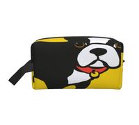 Meymuise Toiletry Bag, French Bulldog (4) | Padded Large Makeup Bags with Handle for Travel Essentials, Toiletries Cosmetics Shaving Accessories Gym
