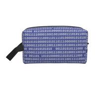 Meymuise Toiletry Bag, Programmer Binary Computer Code Purple