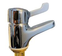 Meynell Chrome Long Lever Mixer Tap Bathroom Kitchen Hospital Doctor Easy Tap