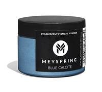 MEYSPRING Blue Calcite - Two Tone Mica Powder for Epoxy Resin - Color Shifting Pigment - Denim Blue