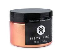MEYSPRING Peach Gold Mica Powder for Epoxy Resin - 50 Grams - Great for Resin Art and UV Resin - Epoxy Resin Color Pigment