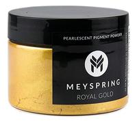 MEYSPRING Royal Gold Mica Powder - Kintsugi Gold - Great Resin Color for Kintsugi Repair Kit and Metallic Epoxy - Cosmetic Grade Mica Powder