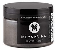 MEYSPRING Silver Druzy Epoxy Resin Color Pigment - 50g - Mica Powder for Epoxy Resin