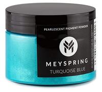 MEYSPRING Turquoise Blue Epoxy Resin Color Pigment - New Generation of Mica Powder for Epoxy Resin - 100% Natural, and Vegan Pigment Powder for Epoxy Resin (Pigment Powder Jar 50g)