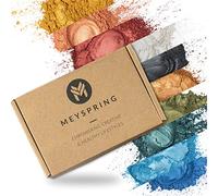 MEYSPRING Two Tone Collection - Mica Powder for Epoxy Resin & Acrylic - 100% Mineral, Non-Toxic, Inert Pigment Powder Set (10 Colors, 10g Each, 1E+1g)