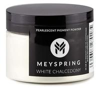 MEYSPRING White Chalcedony Golden Interference Mica Powder - Epoxy Resin Pigment Ivory - Metallic Mica Powder - White Gold Powder - 50 Grams