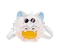 MeYuxg Gojo Satoru Bag, Anime Bag, Jujutsu Kaisen Bag with Adjustable Shoulder Strap, White Gojo Satoru Shoulder Bag, S