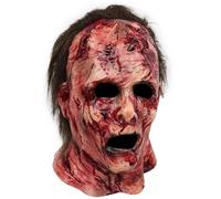 MeYuxg Michael Myers Mask for Adults, Latex Mike Myers Cosplay Mask with Hair, Halloween Scary Cosplay Costume Party Props, Unisex
