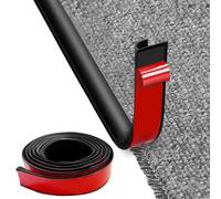 MeYuxg Self-Adhesive Edge Strip for Carpets, 3M Carpet Edging Tape, Self-Adhesive, PVC Carpet and Floor Transition Strip, Self-Adhesive, Easy to Cut, for Door Edges, Carpets, Stairs (Black)