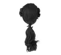 MEYZJRC Colonial Halloween Anime Shows Soft Role Playing Cosplay Costume Synthetic Hair Long Curly, black