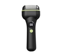 MEYZJRC Rechargeable Foot File with Digital Display Washable Electric Callus Remover with Grinding Heads Ergonomic for Home Pedicure, Black
